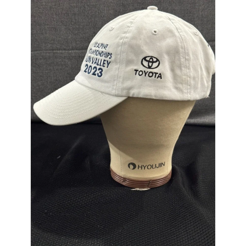 Fahrenheit Headwear Cap Women One Size White Toyota U.S. Alpine Championship Hat